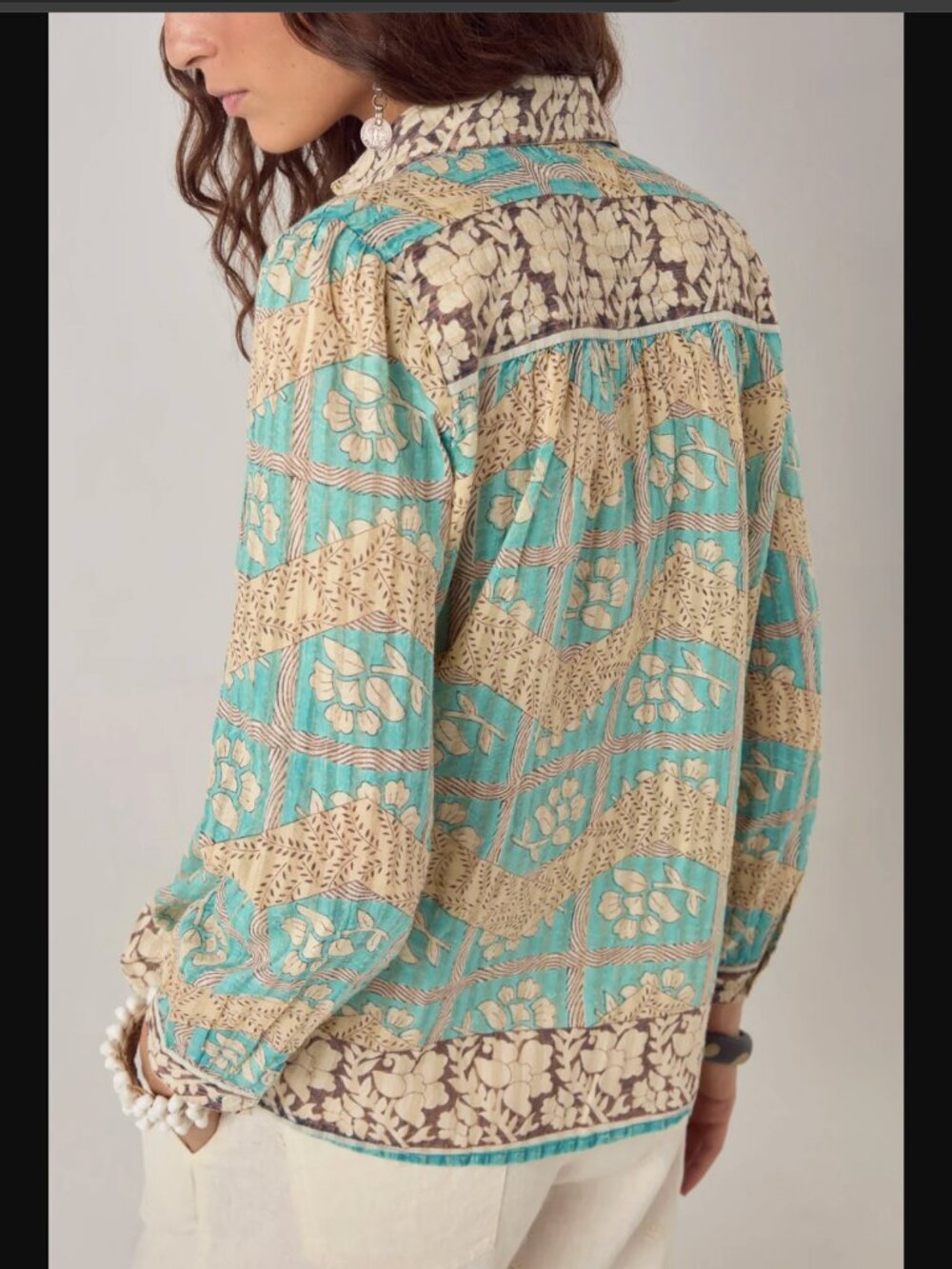 Maison Hotel Bruna Shirt Light Blue 100% Cotton - Picture 5 of 8